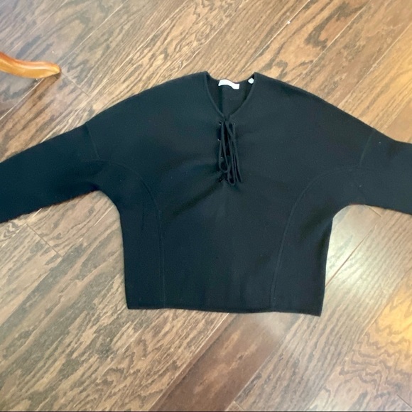 Vince Wool & Cashmere Lace Up Sweater, Small - Picture 6 of 11
